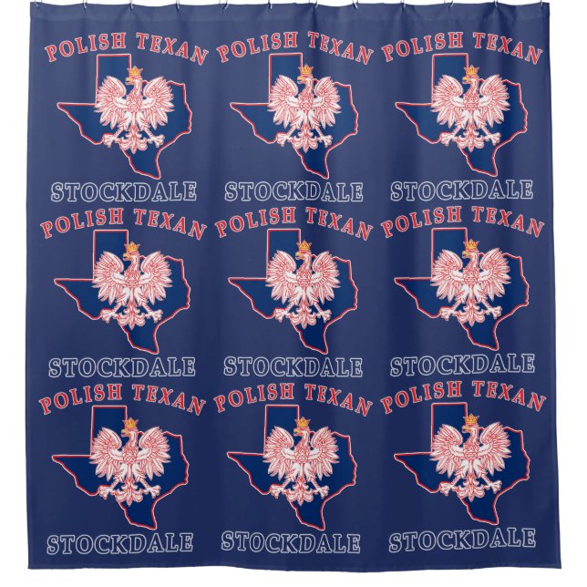Stockdale Polnisch Texan Duschvorhang (Vorderseite)