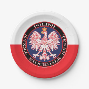 Stockdale Round Polish Texan Pappteller