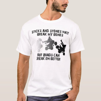 Stöcke und lustiges Shirt des