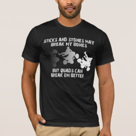 Stöcke und Stein-Viererkabel ATV FunnyShirt T-Shirt