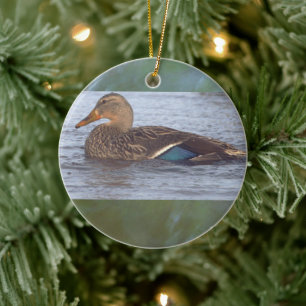 Stockente-Ornament Keramik Ornament
