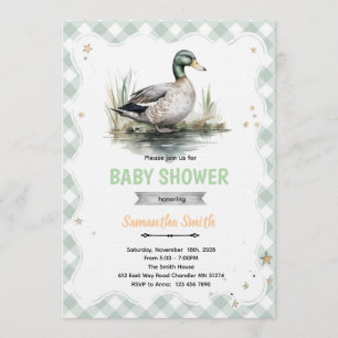 Stockenten-Baby-Shower-Einladung Einladung