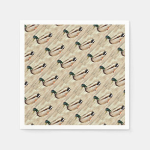 Stockenten-Enten-Foto Serviette