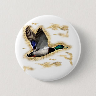 Stockenten-Enten-Jagd Button