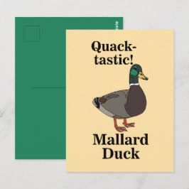 Stockenten-Enten-Quak-Tastisch Postkarte