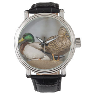 Stockenten-Enten-Uhr Armbanduhr