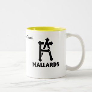 Stockenten-Team-Kaffee-Tasse Zweifarbige Tasse