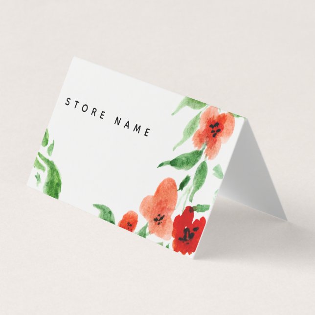 Stockez l'aquarelle se pliante de carte de visite (Devant)