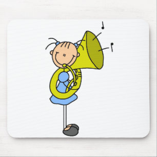 Stockfigur Tuba-Mauspad Mousepad