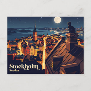 Stockholm Altstadt Schweden Postkarte