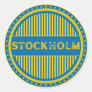 Stockholm City Pride Emblem – Schwedische Identitä Runder Aufkleber