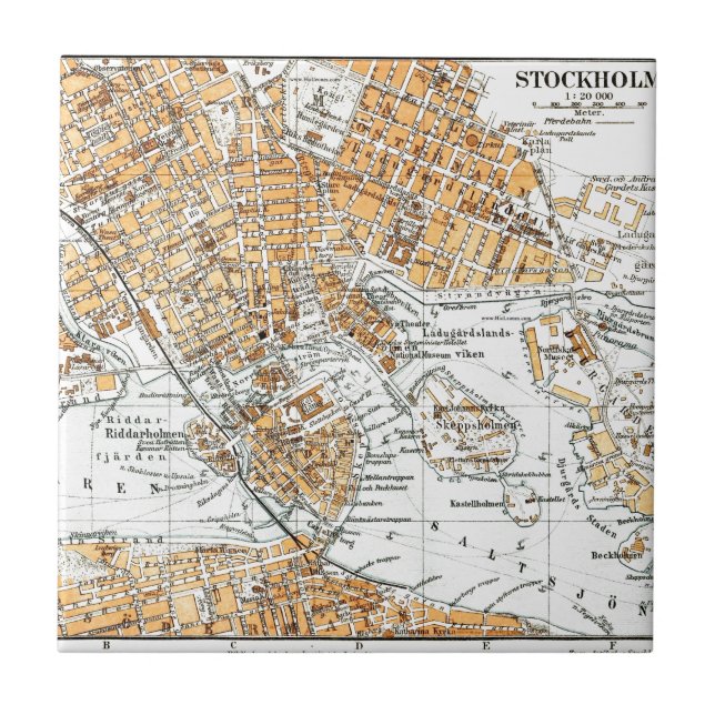 Stockholm Fliese (Vorderseite)