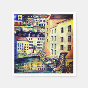 Stockholm - Gamla Stan, Altstadt, Schweden Serviette