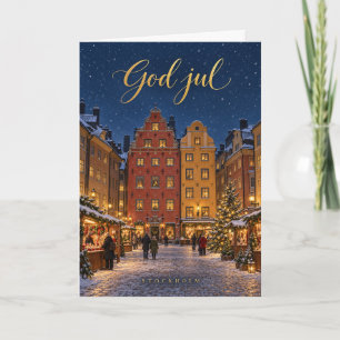 Stockholm Gamla Stan Frohe Weihnachten