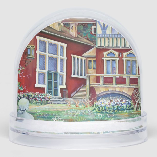 Stockholm Gamla Stan Illustration Sweden Schneekugeln (Vorderseite)