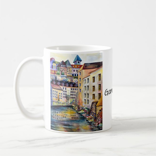 Stockholm Gamla Stan Typografie Kaffeetasse (Links)