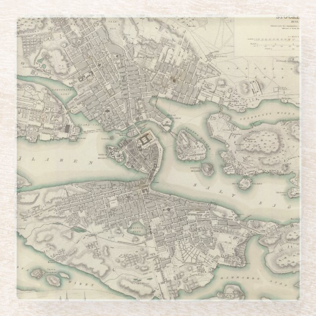 Stockholm Glasuntersetzer (Vorderseite)