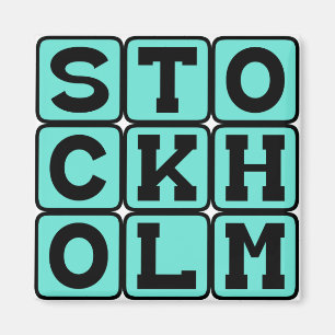 Stockholm, Hauptstadt Schweden Magnet