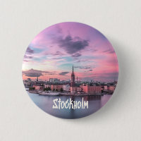 Stockholm Hauptstadt Schweden Night Skyline