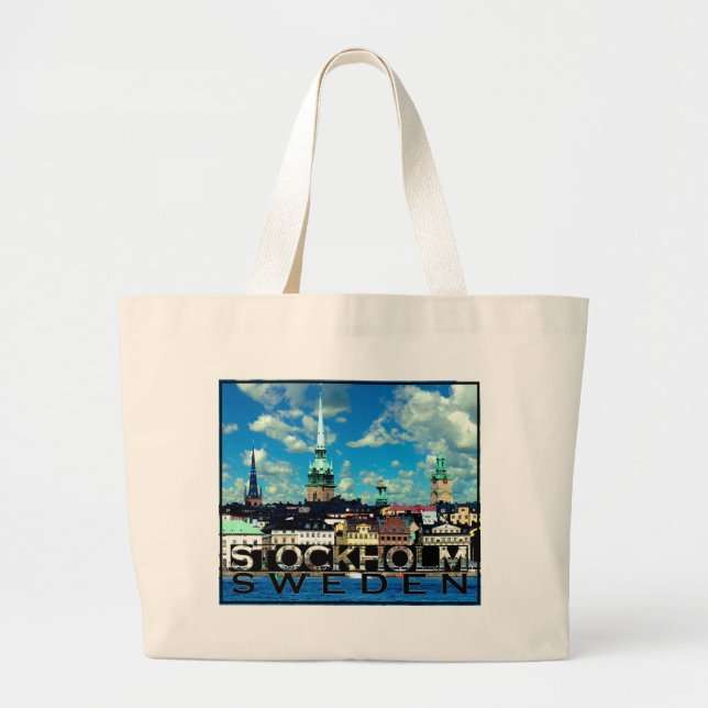 Stockholm Jumbo Stoffbeutel (Vorne)