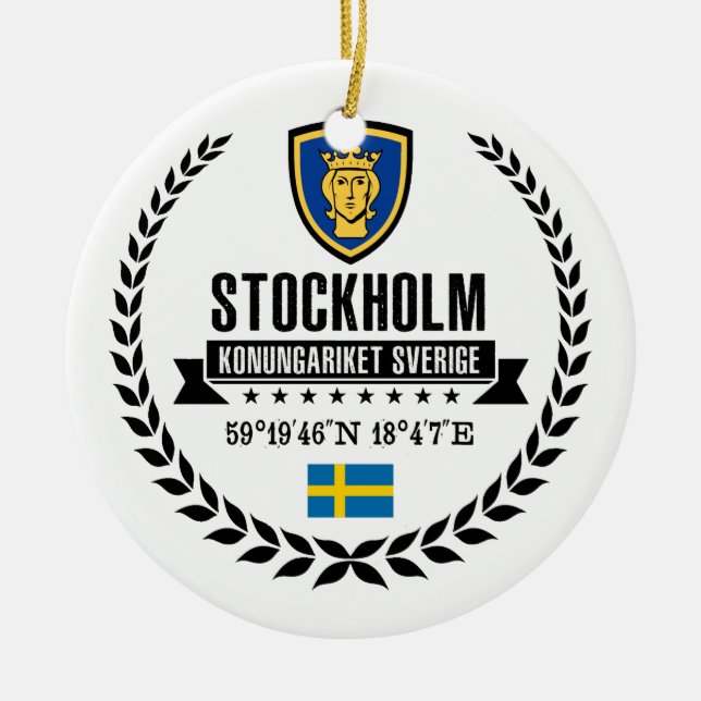Stockholm Keramik Ornament (Vorne)