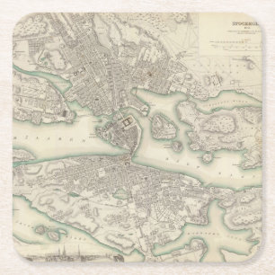 Stockholm Rechteckiger Pappuntersetzer
