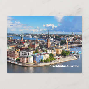 Stockholm, Schweden Alte Historische Stadtgebäude  Postkarte