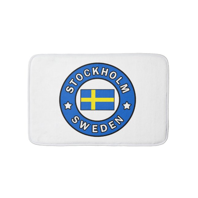 Stockholm Schweden Badematte (Vorderseite)