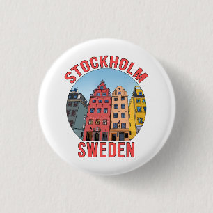Stockholm Schweden Button