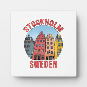 Stockholm Schweden Fotoplatte