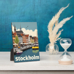Stockholm Schweden Fotoplatte