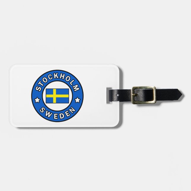 Stockholm Schweden Gepäckanhänger (Vorderseite horizontal)