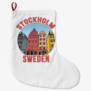 Stockholm Schweden Großer Weihnachtsstrumpf