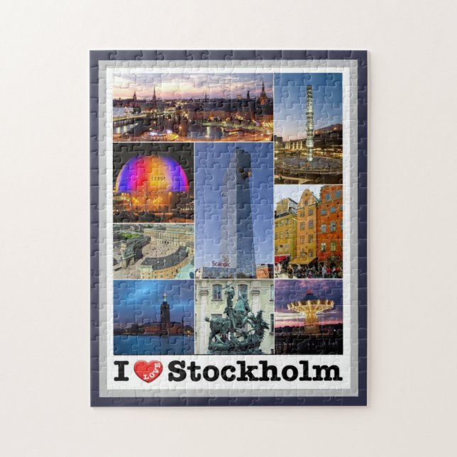 Stockholm - Schweden - I Liebe - (Vertikal)