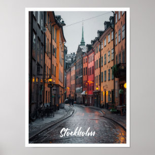Stockholm Schweden Kunst Reise berühmter Ort Poster
