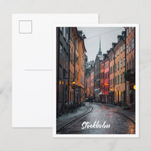Stockholm Schweden Kunst Reise berühmter Ort Postkarte