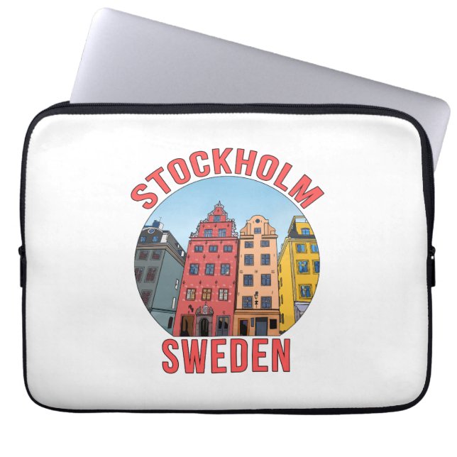 Stockholm Schweden Laptopschutzhülle (Vorderseite)
