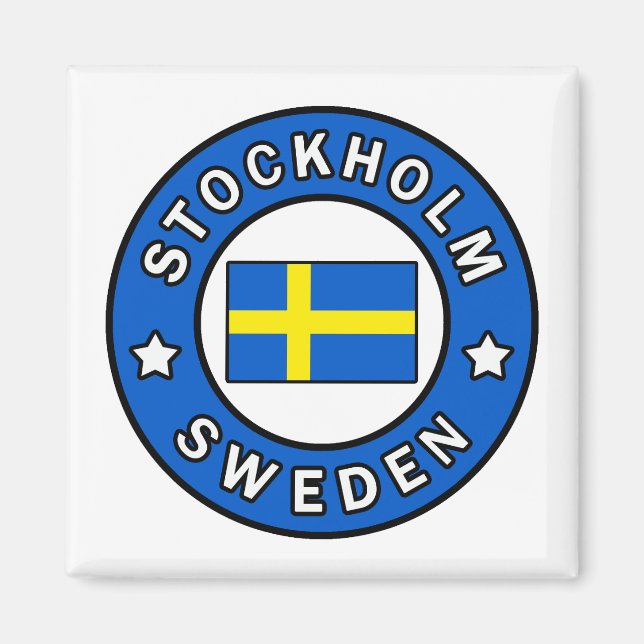 Stockholm Schweden Magnet (Vorne)