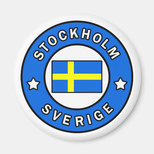 Stockholm Schweden Magnet (Vorne)