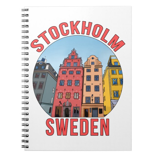 Stockholm Schweden Notizblock (Vorderseite)
