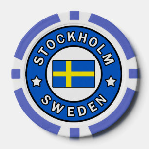 Stockholm Schweden Pokerchips