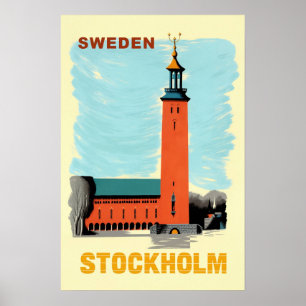 Stockholm, Schweden Poster