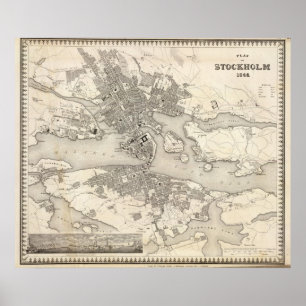 Stockholm, Schweden Poster