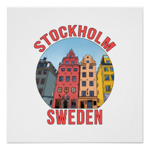 Stockholm Schweden Poster