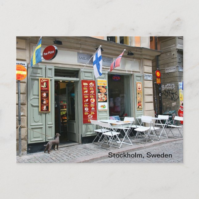 Stockholm, Schweden Postkarte (Vorderseite)