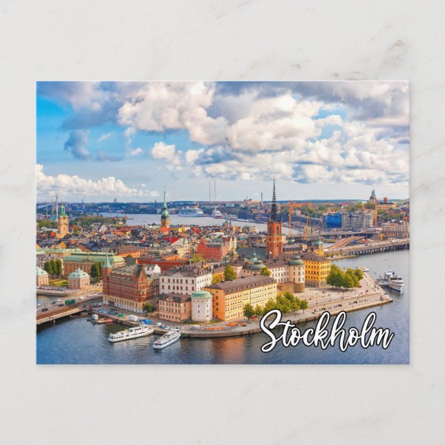 Stockholm, Schweden Postkarte (Vorderseite)
