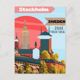 Stockholm Schweden Postkarten Kunst, Stockholm Pos