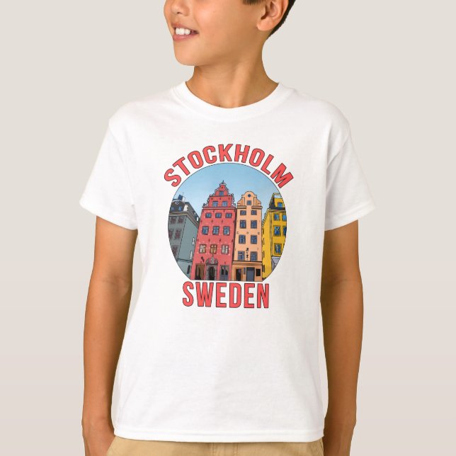 Stockholm Schweden T-Shirt (Vorderseite)
