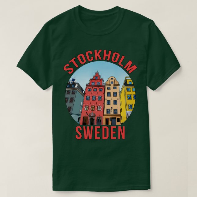 Stockholm Schweden T-Shirt (Design vorne)