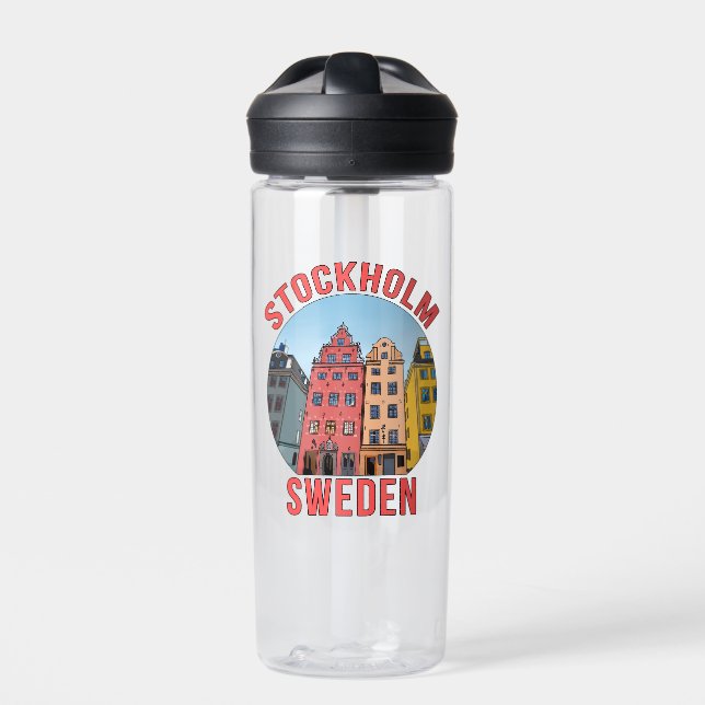 Stockholm Schweden Trinkflasche (Vorderseite)